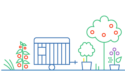 Pflanz was!-Stadtgarten in Berlin Mitte - Illustration Allerlei Grün