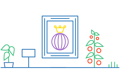 Pflanz was!-Stadtgarten in Berlin Mitte - Illustration Historische Gemüsesorten