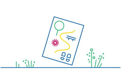 Pflanz was!-Stadtgarten in Berlin Mitte - Illustration Geocaching