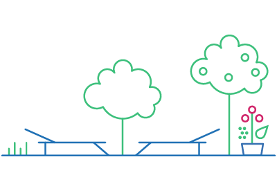 Pflanz was!-Stadtgarten in Berlin Mitte - Illustration Stadtwiese Berlin