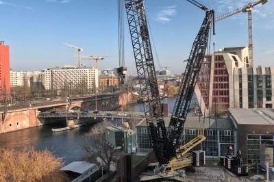 Trafo-Transport vom Heizkraftwerk Mitte nach Mannheim